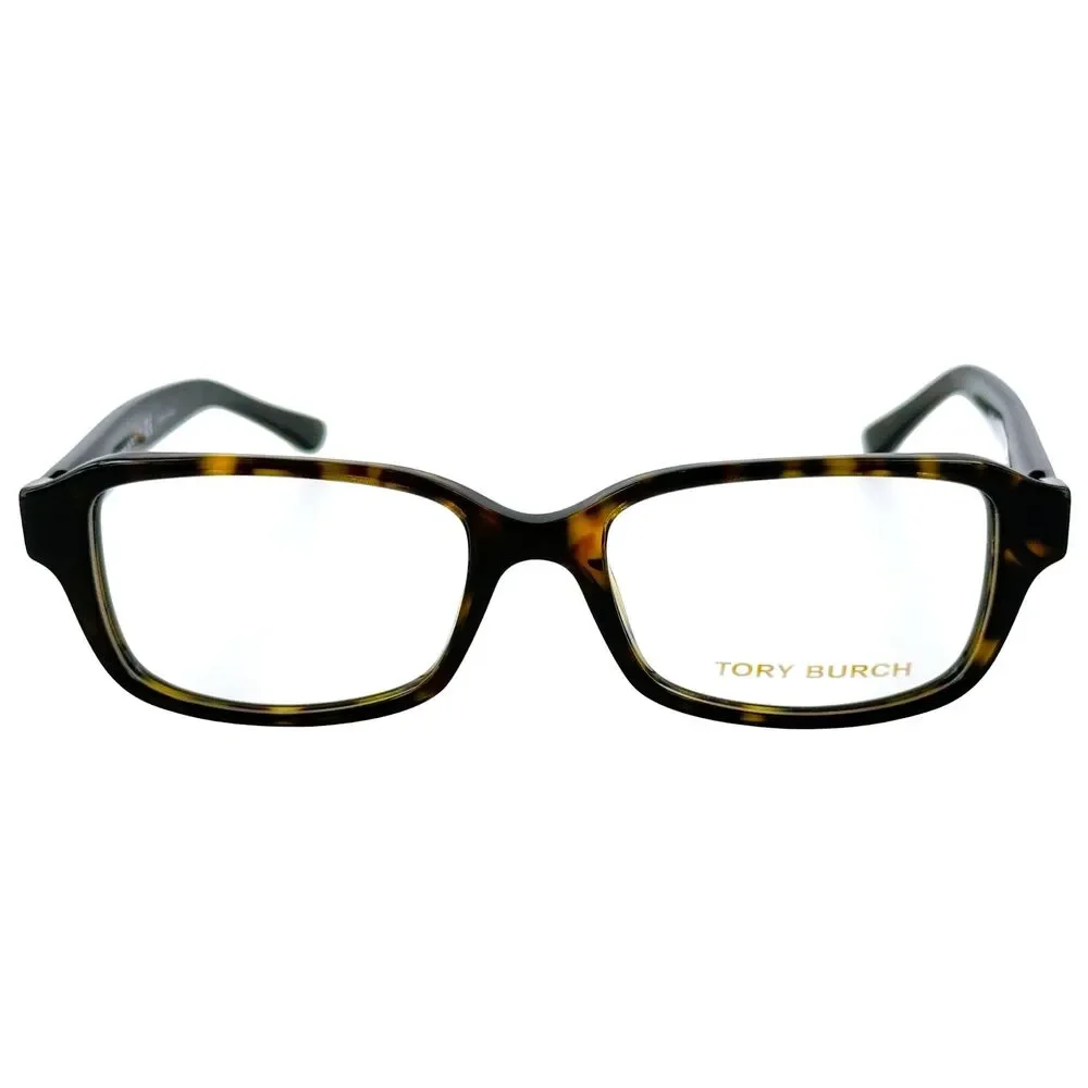 Tory Burch TY2070 Womens Plastic Eyeglass Frame 1378 Dark Tortoise 50-16